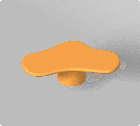 Render van een mortex tafel